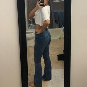 flared skinny jeans